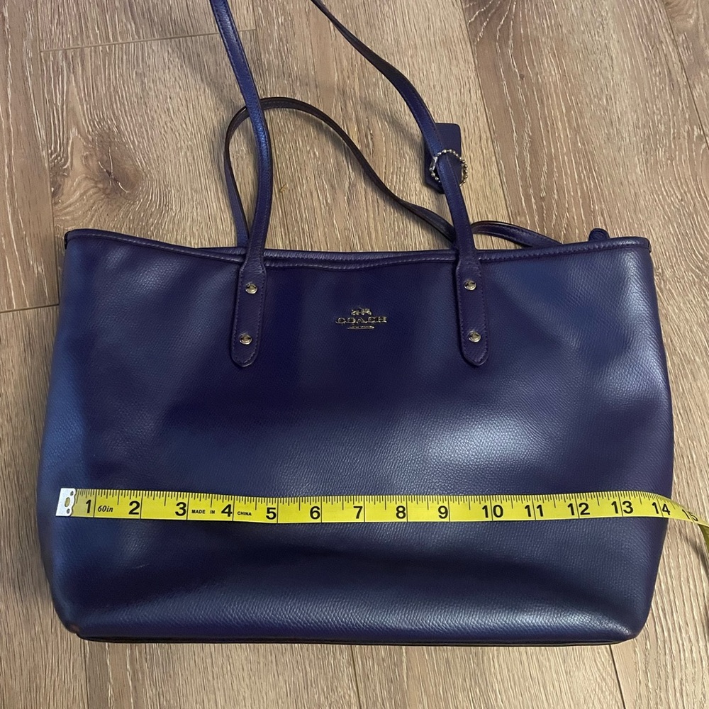 Coach Blue iridescent and Purple Tote Bag - Picture 6 of 11